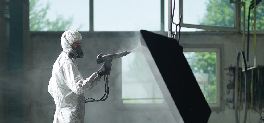 Industrial coating process